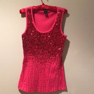Pink sparkly tank top from Wet Sea